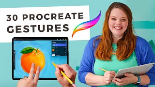 30 Procreate Gestures amp Shortcuts that will simplify your artmaking plus one bonus iOS tip [upl. by Lehcnom675]