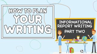 How To Plan Your Writing  Informational Report Writing PART TWO [upl. by Atilrac416]