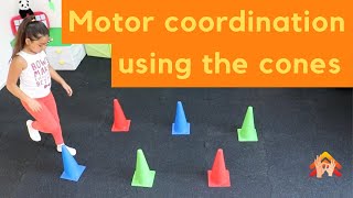 Motor coordination activities for kids Cones [upl. by Cornia704]