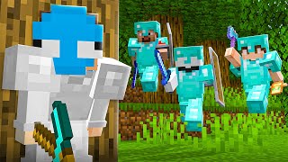 Can I Survive 3 HUNTERS in Minecraft [upl. by Euridice862]