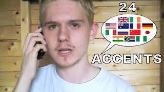 The English Language In 24 Accents [upl. by Yhtommit]