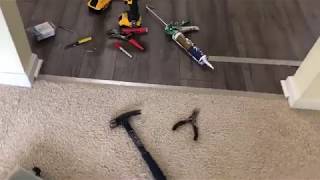 How to install transition strips floor molding [upl. by Swenson2]