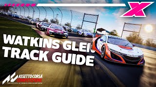 How to be Fast at Watkins Glen on Assetto Corsa Competizione  Track Guide [upl. by Imas420]