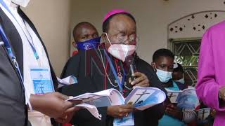 Archbishop Cyprian Kizito Lwangas last appearance in public [upl. by Attenoj]