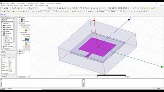 Microstrip patch antenna using HFSS ansys [upl. by Faline]