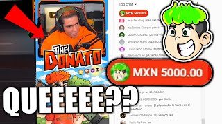 ¡LE DONÉ 5000 a DONATO EN DIRECTO y ESTA FUE SU REACCIÓN no crearás como reaccionó [upl. by Mason]