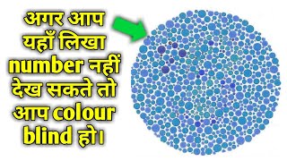 Colour Blindness Test Hindi TYB 2017  Test Your Brain 2018 [upl. by Alexandro]