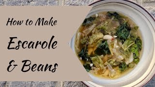 How To Make Escarole amp Beans  Cara Di Falco  Caras Cucina [upl. by Fording]