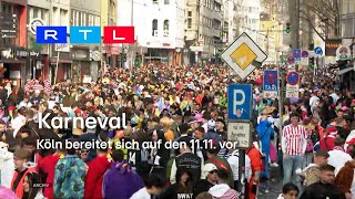 Karneval Köln bereitet sich auf den 1111 vor  RTL WEST 09112023 [upl. by Nioe]