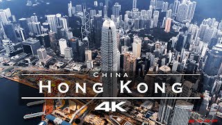 Hong Kong 🇭🇰  by drone 4K [upl. by Rocca]