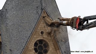 Immerather Dom wird abgerissen – demolition of a cathedral – Kirchenabriss [upl. by Anaiq]