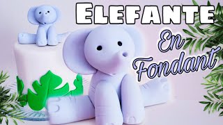 COMO HACER UN ELEFANTE EN FONDANT PASO A PASO Keiri Craft [upl. by Appel198]