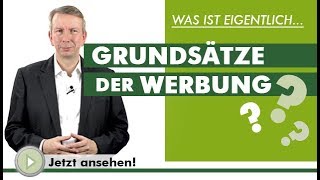 GRUNDSÄTZE DER WERBUNG  Was ist eigentlich [upl. by Wein880]