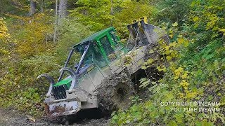 Débardage en hautes montagnes John deere 548 G3 HD [upl. by Crista]