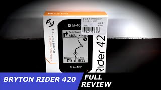 Bryton Rider 420 full review [upl. by Ergener]