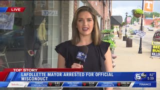 LaFollette mayor arrested for official misconduct [upl. by Erreipnaej857]