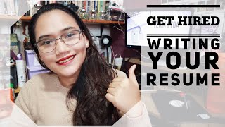 How to Write Your Resume  Get Hired [upl. by Gwendolin]