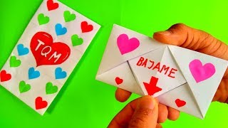 COMO HACER UN SOBRE PLEGABLE PARA CARTAS DE REGALO [upl. by Belcher]