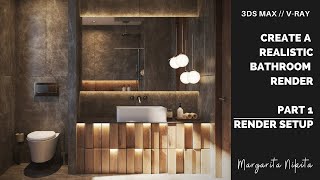 Beginner to PRO tutorial  Part 1  Rendering Settings 3ds Max amp VRay [upl. by Kloman577]