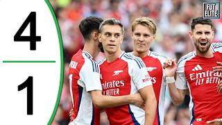 Arsenal vs Bayer Leverkusen 41 Extended Highlights amp Goals  Friendly 2024 [upl. by Nylitsirk]