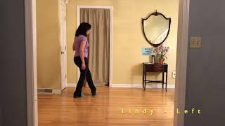 Lindy Steps  How To Do Lindys – Line Dance [upl. by Gnanmos]