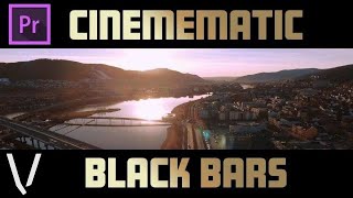 How to add cinematic black bars to videos in premiere pro cc [upl. by Retxab]