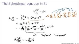 Schrodinger equation in 3d [upl. by Yerhcaz696]