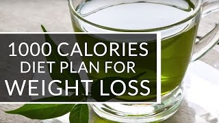 1000 CALORIES DIET PLAN For Women Lose Up to 4 Kgs In A Month [upl. by Doig559]