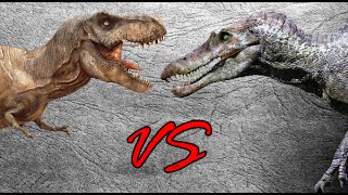 Tyrannosaurus Rex vs Spinosaurus  SPORE [upl. by Ennaoj]