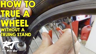 How To True A Bike Wheel Without A Truing Stand [upl. by Nnayar759]