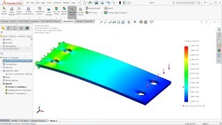 Solidworks Simulation tutorial  Static Simulation Study [upl. by Minerva]