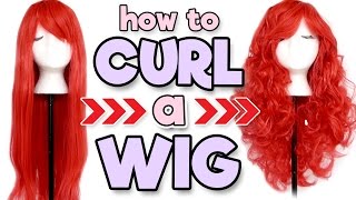 HOW TO CURL A WIG  Alexas Wig Series 8 [upl. by Ahseuqal]