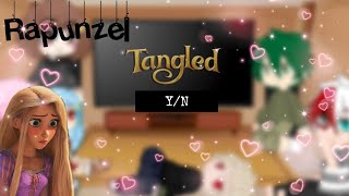 MHA Reacts to YN as Rapunzel Tangled face reveal [upl. by Htebaile]