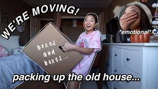 WERE MOVING packing up the old house moving ep 1  Nicole Laeno [upl. by Aihsile538]