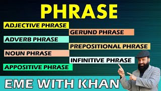 phrase  types of phrase  what is phrase All kinds of phrases explained with examples [upl. by Erolyat]