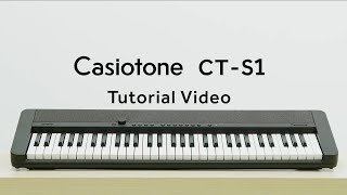 Casiotone CTS1 Tutorial Video  CASIO [upl. by Fletch]