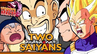 Uncle NAPPA 😱  DragonShortZ Episode 1 Two and a Half Saiyans Vegeta Reacts [upl. by Enetsirk]