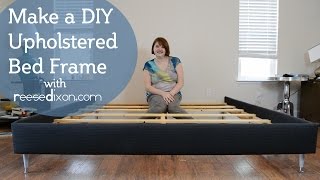 How to build a DIY upholstered bedframe [upl. by Adniuqal212]