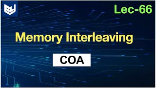 Memory interleaving  COA  Lec66  Bhanu Priya [upl. by Kentiga645]