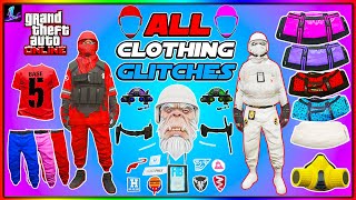 ALL WORKING GTA 5 CLOTHING GLITCHES IN 1 VIDEO BEST CLOTHING GLITCHES IN GTA 5 ONLINE AFTER PATCH [upl. by Angus]