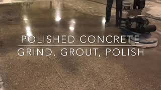 How To Prep Grout amp Polish Concrete [upl. by Yrrak702]