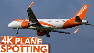 4K 20 Minutes WINDY Plane Spotting Bristol Airport  Runway 27 Arrivals amp Departures ✈️ [upl. by Beberg40]