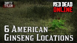 5 American Ginseng Locations Red Dead Online Beta RDR2 [upl. by Potter]