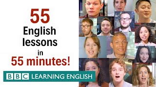 BOX SET 55 English lessons in 55 minutes Grammar amp Vocabulary Megaclass [upl. by Notned]