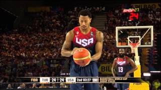 TurkeyUSA 4035 FIBA Basketball World Cup  2nd Quarter [upl. by Cissej870]