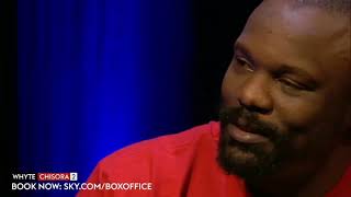 Wtf 🤣 Derek Chisora leaves Dillian Whyte stunned with laxative comment [upl. by Nolham]