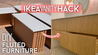 IKEA Hack  DIY Fluted Furniture  Furniture Makeover [upl. by Nerine20]