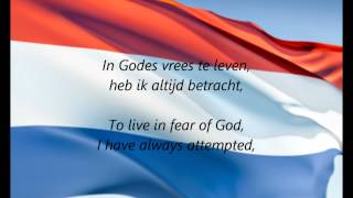 Dutch National Anthem  quotHet Wilhelmusquot NLEN [upl. by Mauceri]