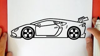 COMMENT DESSINER UNE VOITURE LAMBORGHINI [upl. by Airotal]