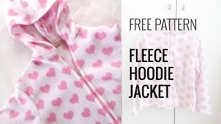 Quick and Easy Fleece Hoodie Jacket [upl. by Dorinda]